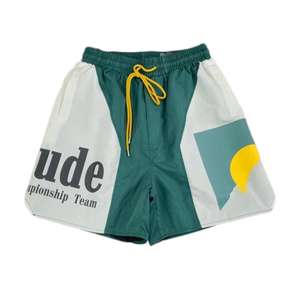 RHUDE Short à logo imprimé homme