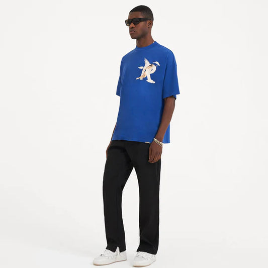 REPRESENT T-SHIRT TEMPÊTES AU CIEL - COBALT