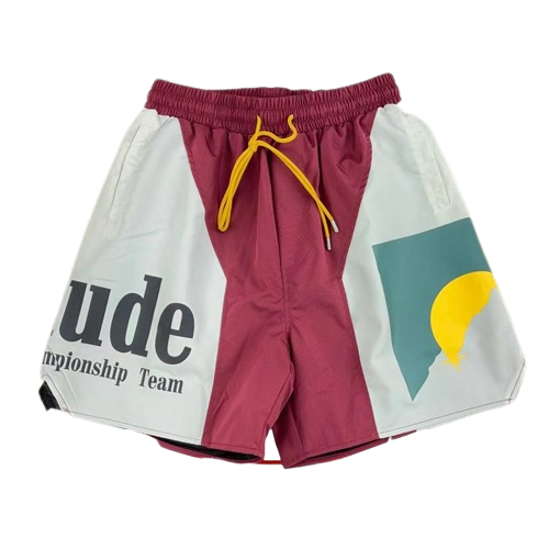 RHUDE Short de sport à logo imprimé homme