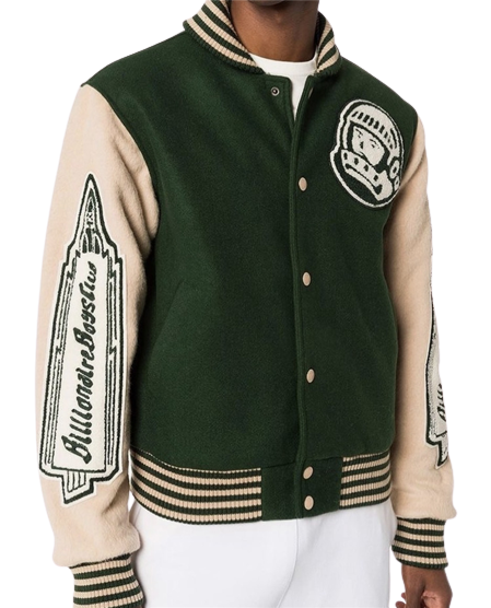 HEAVY Tissu Varsity Baseball Vestes Femmes Hommes vêtements PU Cuir Bomber