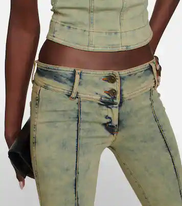 KNWLS Jean flare Harley à taille basse