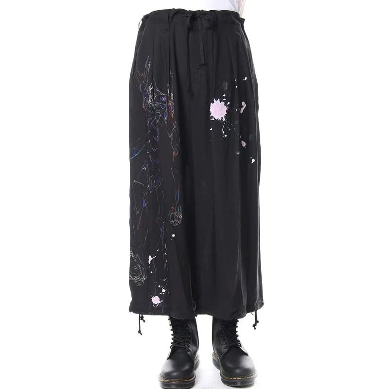 YOHJI YAMAMOTO pantalon EVA à lacets décontracté ballon surdimensionné ample jambe large