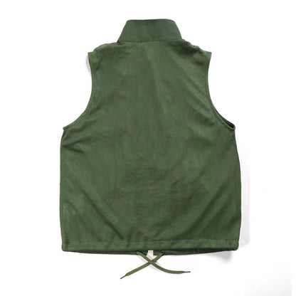 WTAPS gilet tactique bouton de fermeture à glissière double patte grande couche de poche col montant