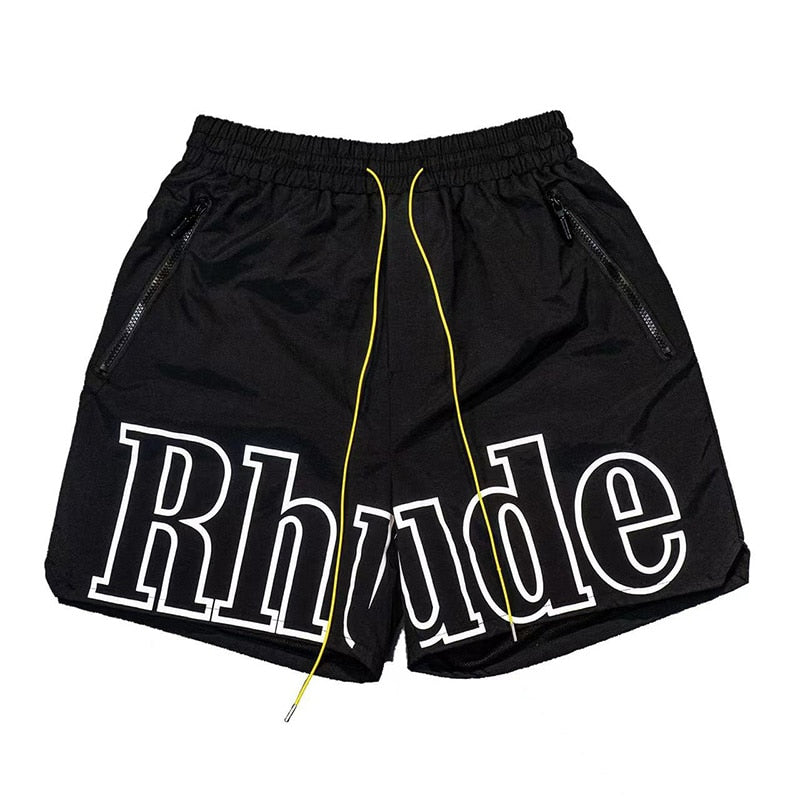 RHUDE Short à logo imprimé homme