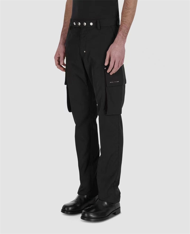 ALYX 1017 9SM Workwear Pocket Twisted Functional Pants Pantalon noir décontracté