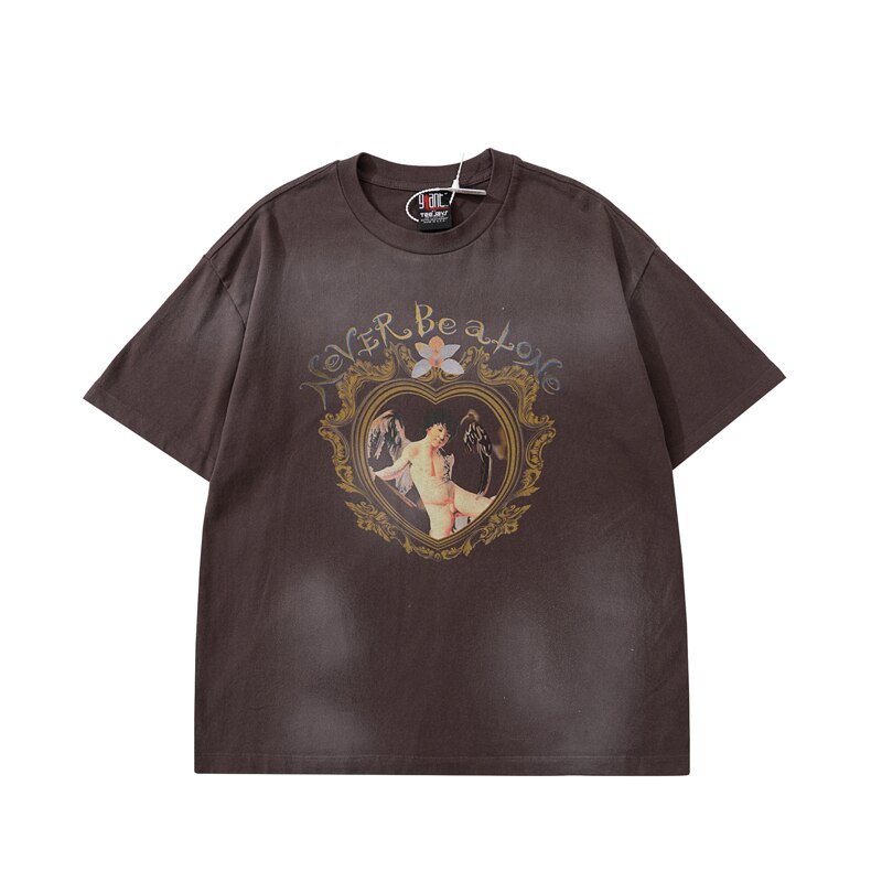 SAINT MICHAEL Streetwear Vintage T-shirt surdimensionné Tops Mode