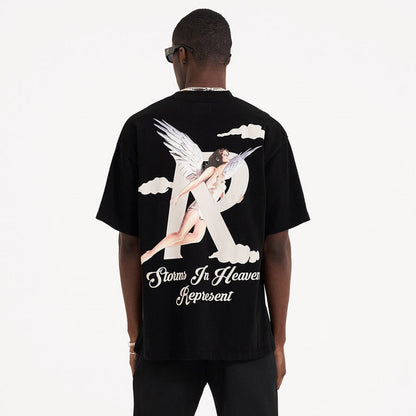 REPRESENT T-SHIRT STORMS IN HEAVEN - NOIR