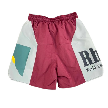 RHUDE Short de sport à logo imprimé homme