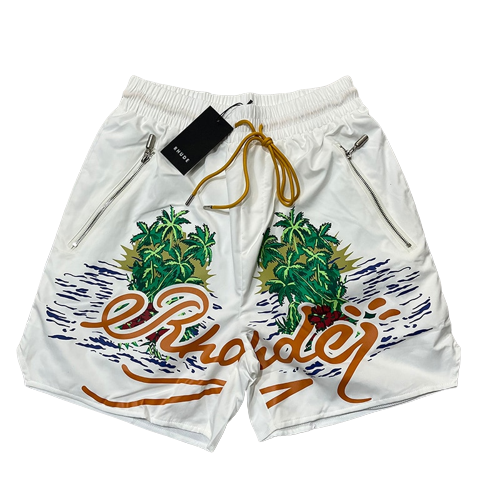 RHUDE Short à logo imprimé homme