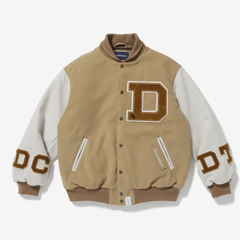 DESCENDANT  veste universitaire squad broderie baseball coton