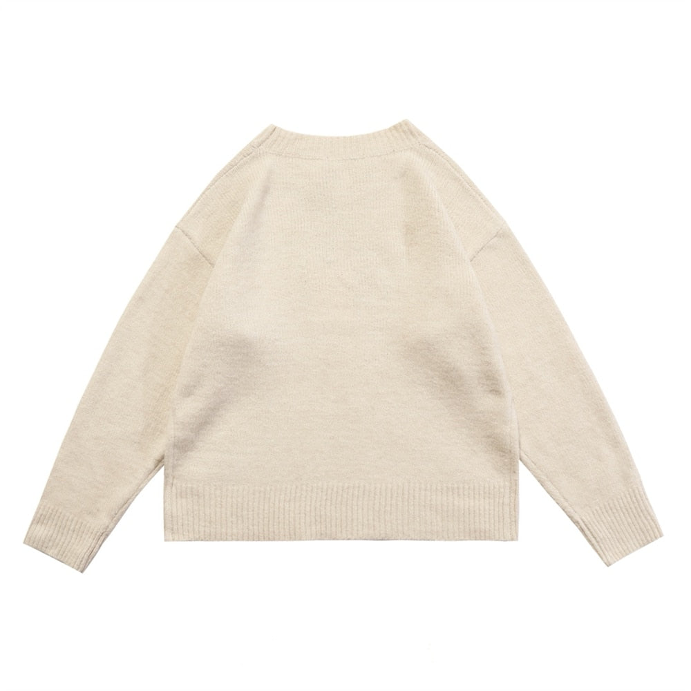 COLE BUXTON solide surdimensionné pull en tricot