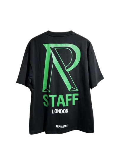 REPRESENT High Street Staff Green R Logo Imprimer T-shirt polyvalent Streetwear