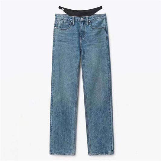 ALEXANDER WANG Jean à superposition de bikini bleu