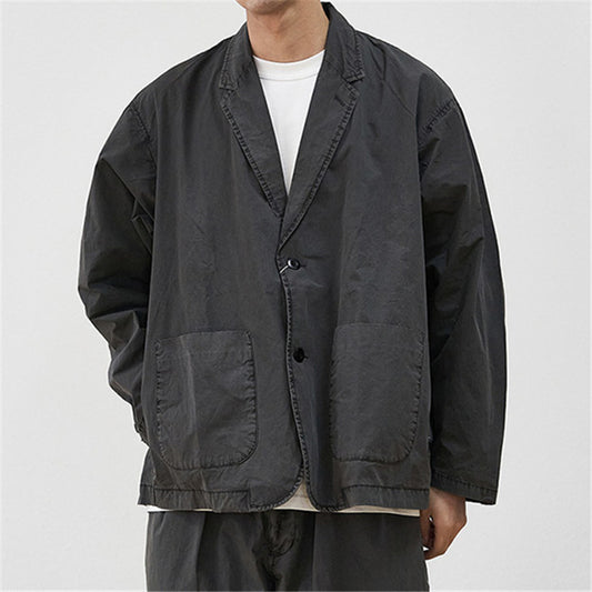 BEAMS Japon Mode Délavé Lavage Costume Revers Veste Manteau