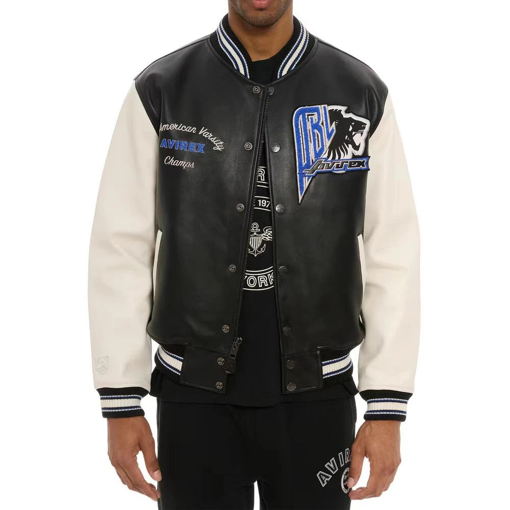 VESTE VARSITY DES LIONS NOIRS