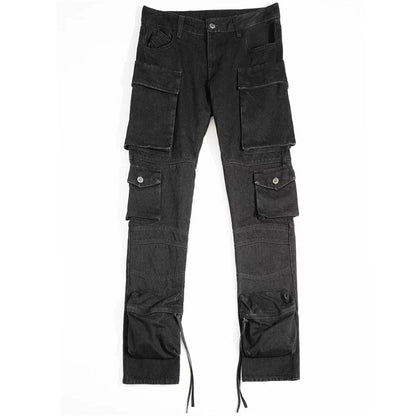 THE ATTICO Jean cargo Black Essie