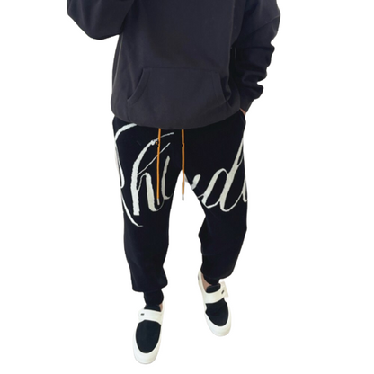 RHUDE Streetwear Pantalon de jogging long Designer en laine