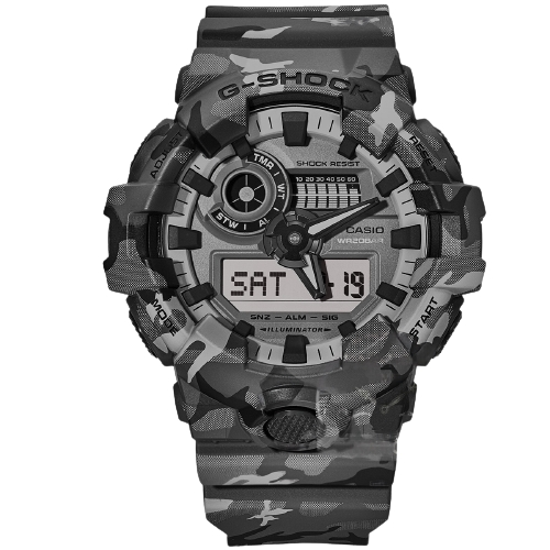 CASIO G shock Camouflage Sports de plein air haut militaire luxe hommes montre Double affichage montre numérique