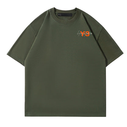 YOHJI YAMAMOTO Y-3  japanese Fashion Summer T-shirts à manches courtes