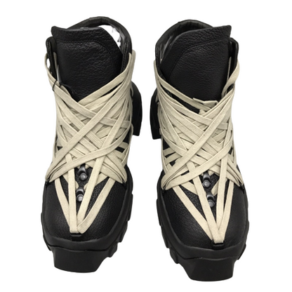 RICK OWENS Boots en cuir plusieurs Lacets