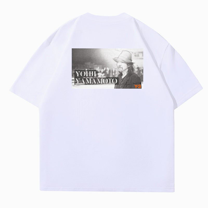 YOHJI YAMAMOTO Y-3  japanese Fashion Summer T-shirts à manches courtes