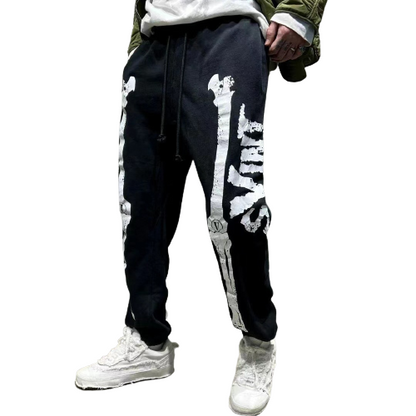 SAINT MICHAEL pantalon décontracté imprimé de survêtement  Streetwear Techwear