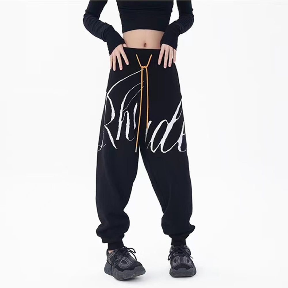 RHUDE Streetwear Pantalon de jogging long Designer en laine