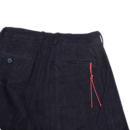 BEAMS japon denim conique Rouge Corde Lâche Casual Denim Pantalon