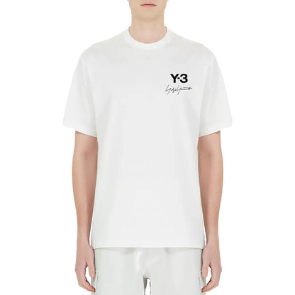 YOHJI YAMAMOTO Y-3 abstrait personnage minimaliste imprimé Signature logo