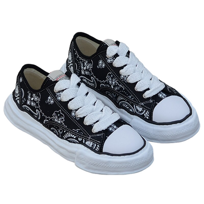 MIHARA YASUHIRA MMY Bandana Japonais Dissoudre Sole Baskets en Toile Fond Épais