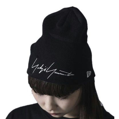 YOHJI YAMAMOTO Y3 Signature Co Marque Broderie Lettre Logo Automne Et Hiver Chapeau Froid Tricoté Laine