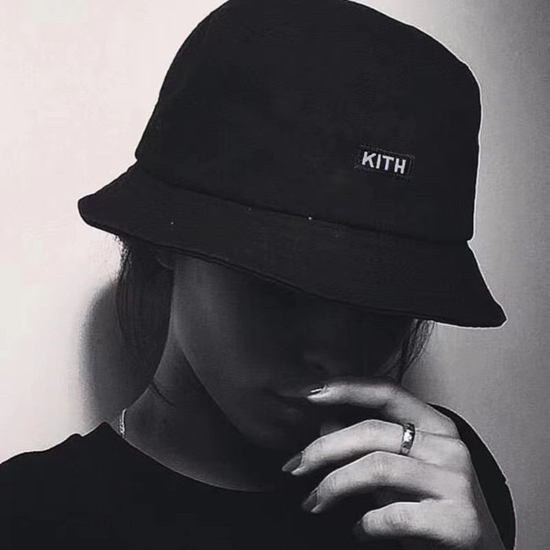 KITH Fisherman Hat Summer Casual Unisex Sunscreen Hat Outdoor Couple Caps