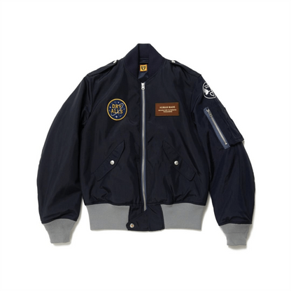 HUMAN MADE Blouson Bomber Hommes et femmes Tête de Tigre Plus Coton Air Force Varsity