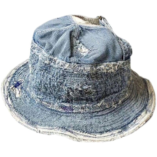 KAPITAL Denim Vintage pare-soleil pêcheur chapeau bassin