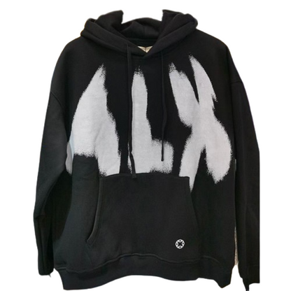 ALYX 1017 9SM Graffiti jet d'encre Logo sweat à capuche fonctionnel Streetwear