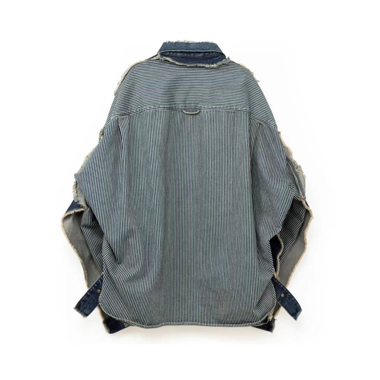 MIHARA YASUHIRO MMY Sanyuan Kangyu Denim Cut Patch Vieux Casual Bleu Lâche