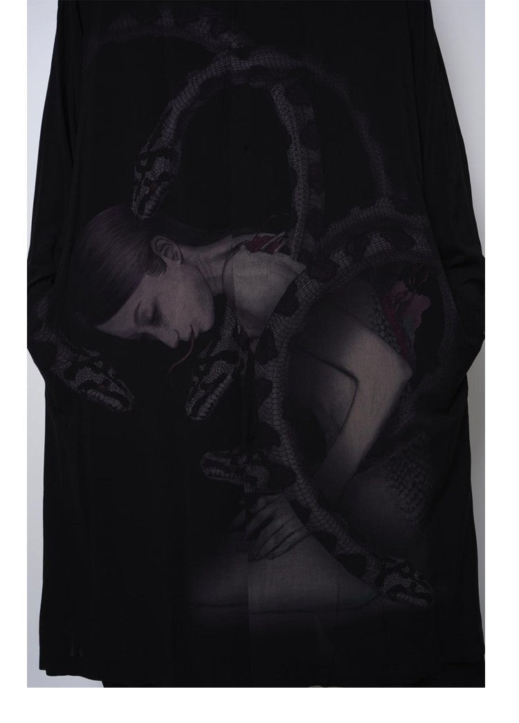 YOHJI YAMAMOTO japon style coréen chemise longue surdimensionnées