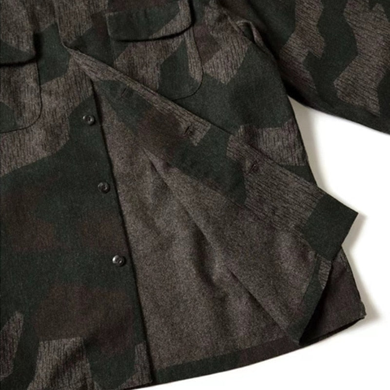 KAPITAL Style japonais offre restreinte Camouflage disparue Style militaire veste décontractée