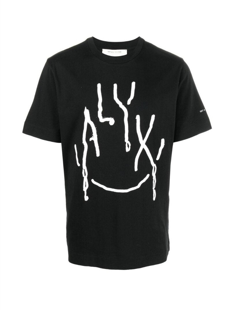 ALYX 1017 9SM T-Shirt Imprimé Logo Lettre Ronde Meilleure Qualité Tops Manches Courtes