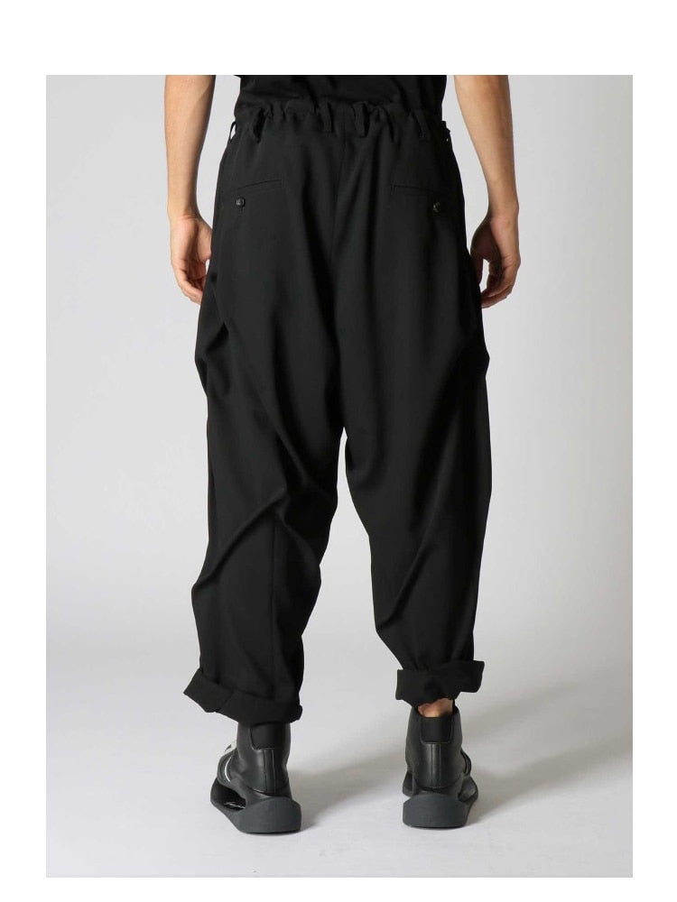 YOHJI YAMAMOTO pantalon fuselé à taille élastiquée