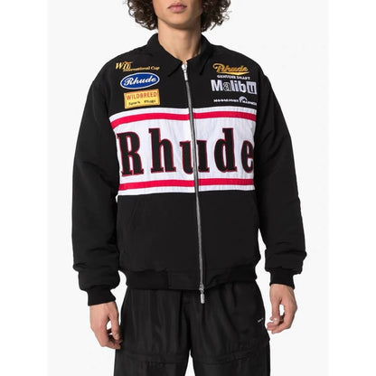 RHUDE automne hiver veste avec broderie