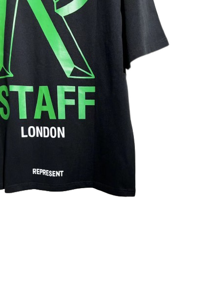 REPRESENT High Street Staff Green R Logo Imprimer T-shirt polyvalent Streetwear