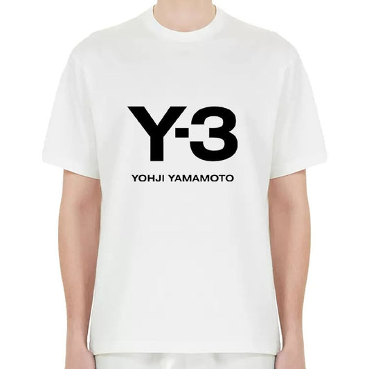 YOHJI YAMAMOTO Y-3 Style Japonais Impression Graphique T-shirt Décontracté Lâche