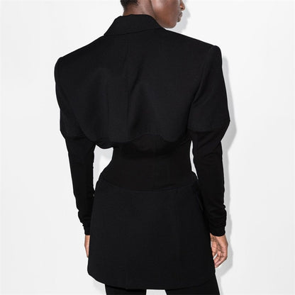 MUGLER blazer été costume mode coréenne taille élastique ajustée à manches longues