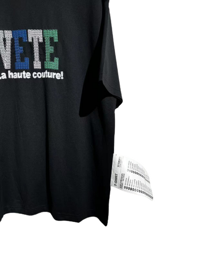 VETEMENTS vétérinaires lettre Logo broderie impression surdimensionnée T-shirt décontracté polyvalent haut en coton