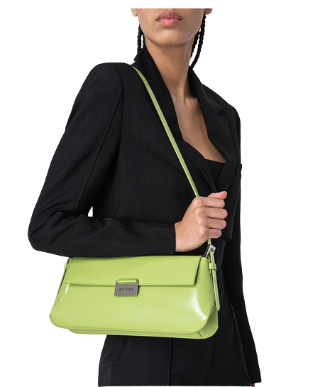 BY FAR Matilda Luxury Designer Sac à main Mode Rétro Commuter Law Stick Crossbody Solid Color Underarm Femme