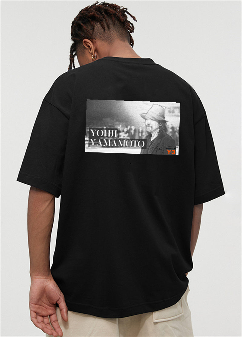 YOHJI YAMAMOTO Y-3  japanese Fashion Summer T-shirts à manches courtes