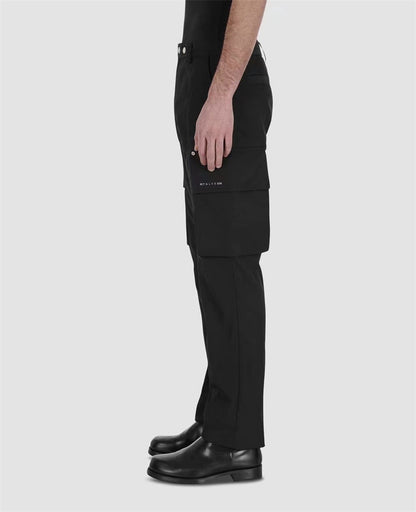 ALYX 1017 9SM Workwear Pocket Twisted Functional Pants Pantalon noir décontracté