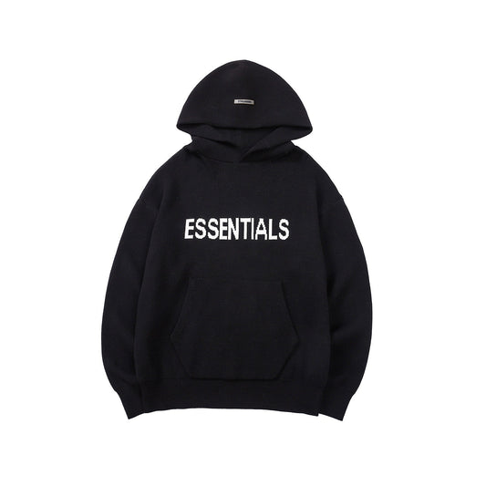 ESSENTIELS Pulls Sweats à capuche Lettre en tricot unisexe