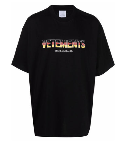 VETEMENTS T-shirt pour hommes surdimensionné décontracté Pur coton